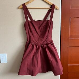 🍁⚜️📕Free People burgundy corset mini dress S